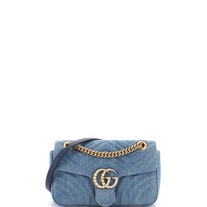 Gucci Pearly Gg Marmont Flap Bag #238842G20B